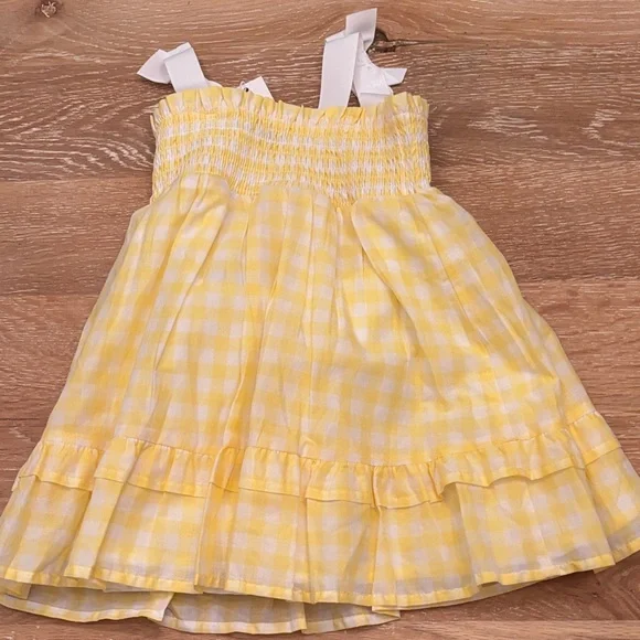 Janie and Jack Yellow Checkered Dress - Picture 5 of 5